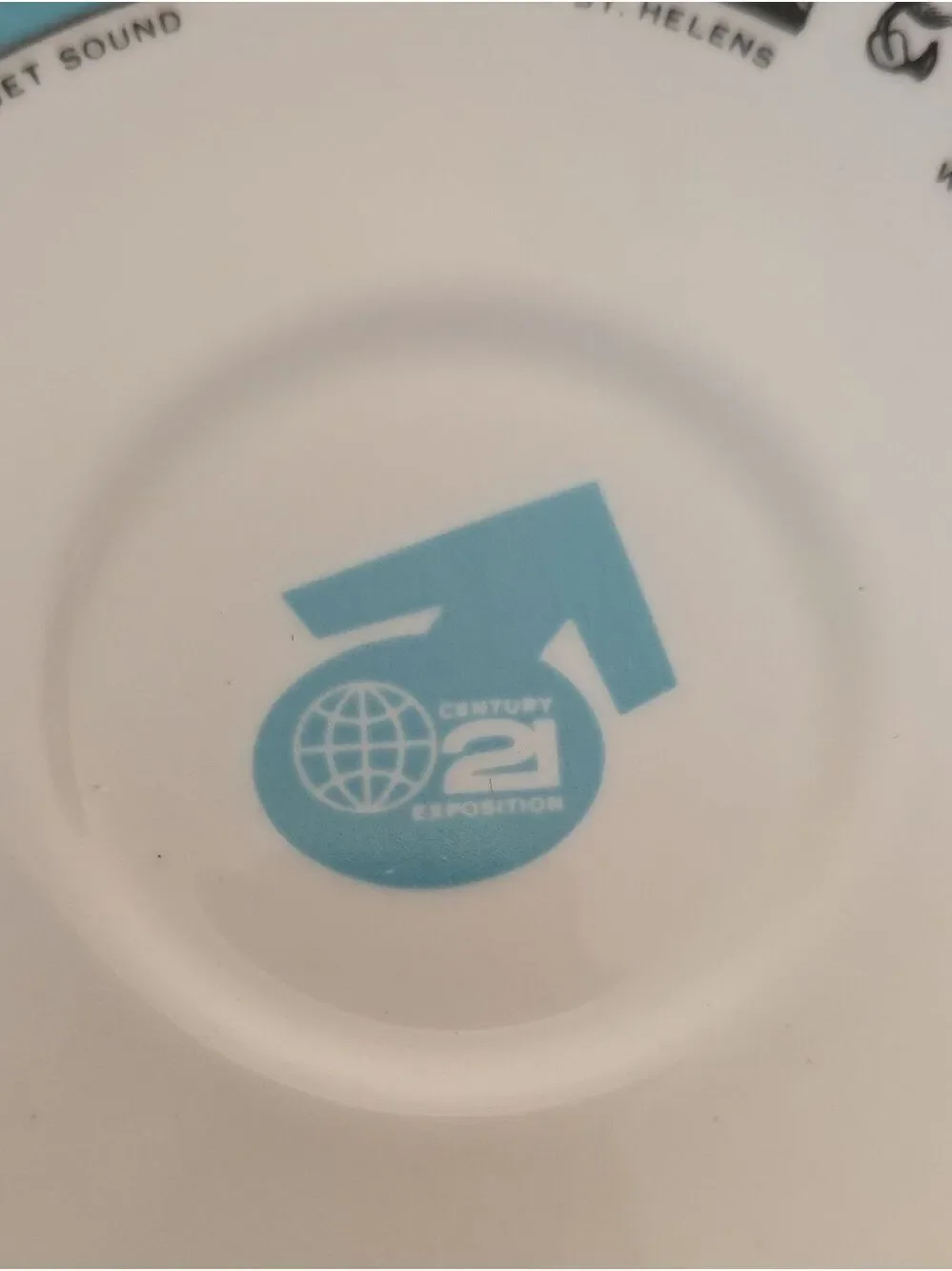 Vintage MCM 1962 Royal Talbot Seattle World's Fair Teacup & Saucer Set